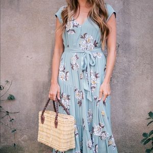 Free People All I Got Floral Wrap Maxi Dress